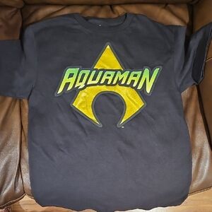 DC Aquaman Black and Yellow Kids Tee